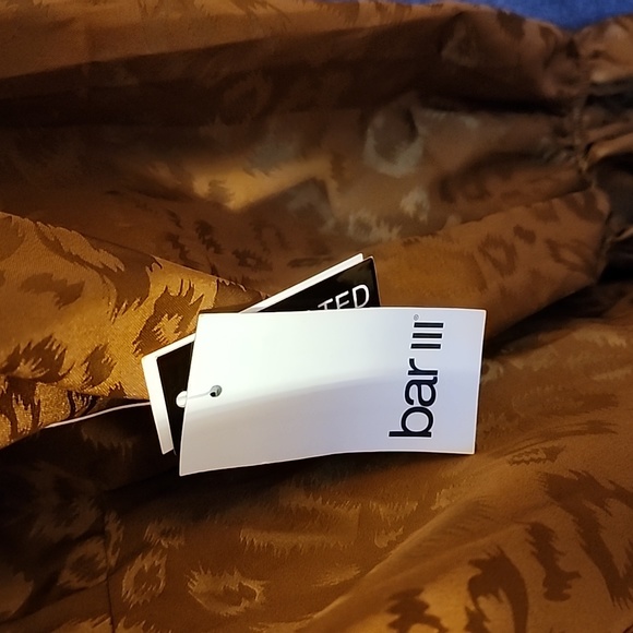 Bar Iii Plus Size Animal-Jacquard Blouse XL - Picture 4 of 4